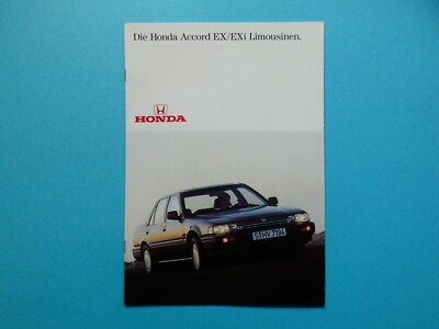 Brochure / Catalogue / Brochure Honda Accord EX and EXi Saloon   