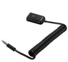 3.5mm Jack to USB 2.0 A Female Coiled Audio Cable for PC MP3 1m 