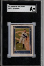 1913 Baseball Player Stamp Christy Mathewson Exceptionally rare! SGC Authentic