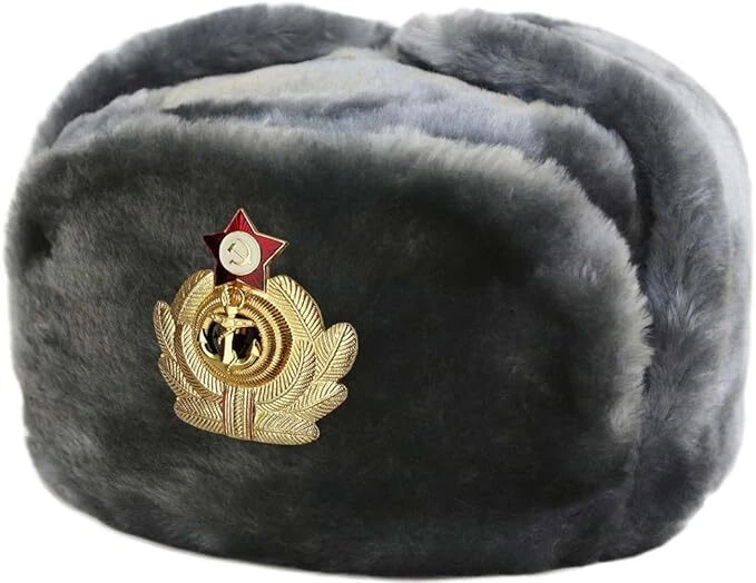 Ushanka Originale Esercito Russo – Colbacco Nero In Misto Lana (Taglie Varie)