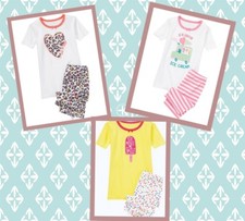 GYMBOREE Girls Shortie Two-Piece Gymmies Pajama Pjs 100 Cotton SIZES 4 5 6