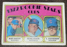 1972 Topps #61 Burt Hooton Gene Hiser Earl Stephenson RC Baseball Card!