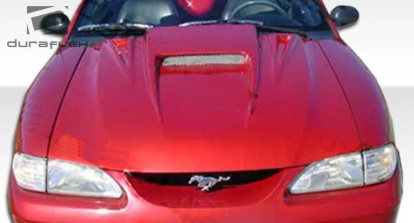 For 1994-1998 Mustang Duraflex Spyder 3 Hood - 1 Piece Foto 2 de 4