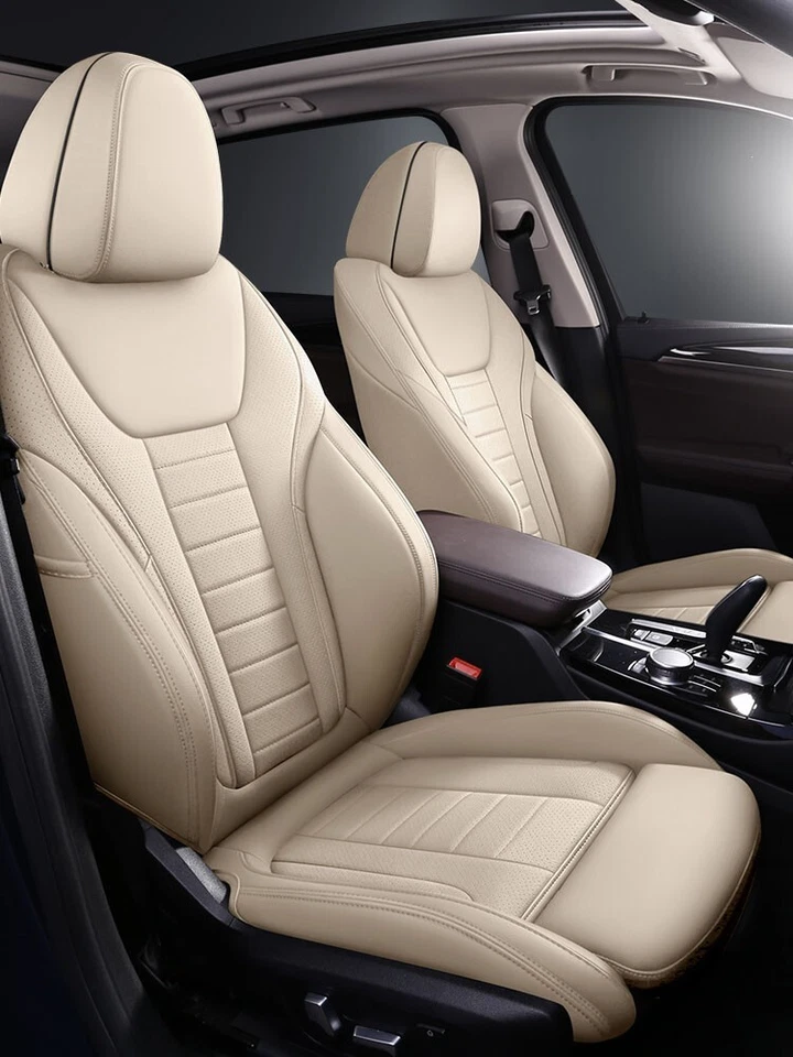 JUEGO COMPLETO DE 5 FUNDAS DE ASIENTO DE COCHE PERSONALIZADAS IMPERMEABLES BMW X3 MOTOPTES 2014-2024 Foto 2 de 4