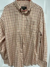 Eddie Bauer Relaxed Fit Wrinkle/Stain Resistant Button Down Shirt - Men  s Large