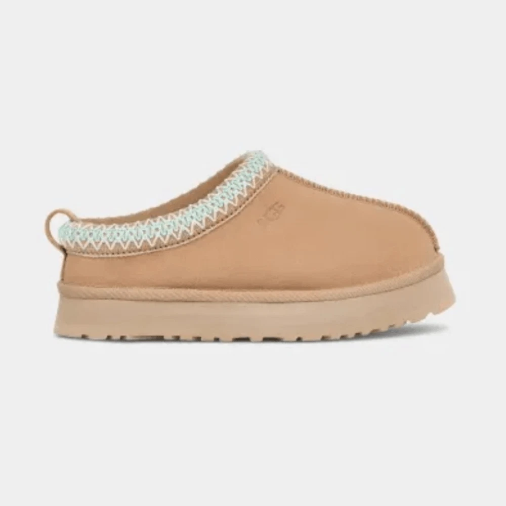 NWT UGG Tazz Platform Slippers Sand Size Big Kids Y4 Women s 5.5