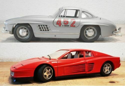 ANCIENNE VOITURE MINIATURE MERCEDES BENZ 300 SL 1954 BURAGO 1/24 EUR 25
