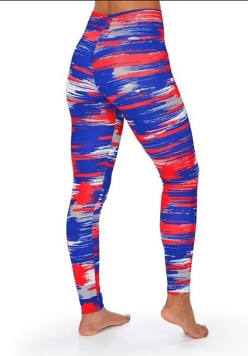 Zubaz New York Giants Women's Paint Leggings - Red/Blue Size X-Small XS NWT - Picture 2 of 8