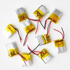 Lot 10 pcs 3.7V 30mAh Rechargeable Lipo Polymer Battery 301012 For Earphone GPS