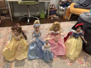 disney princess glass dolls