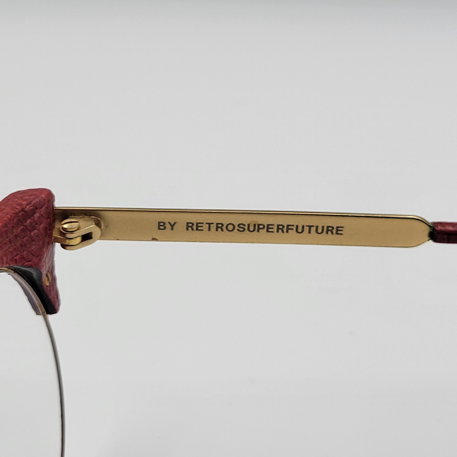 RetroSuperFuture Ilaria Red Lizard Sunglasses Eye… - image 5