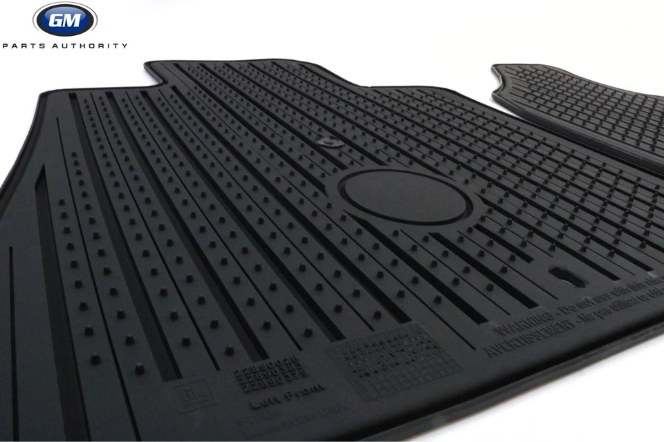 Paquete de alfombrillas Buick Enclave Premium para todo tipo de clima 2011-2017 ébano genuino OEM Foto 4 de 4