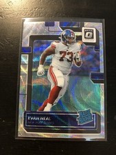Evan Neal 2022 Optic Premium Rated Rookie Silver Wave /300 Prizm #251 PWE