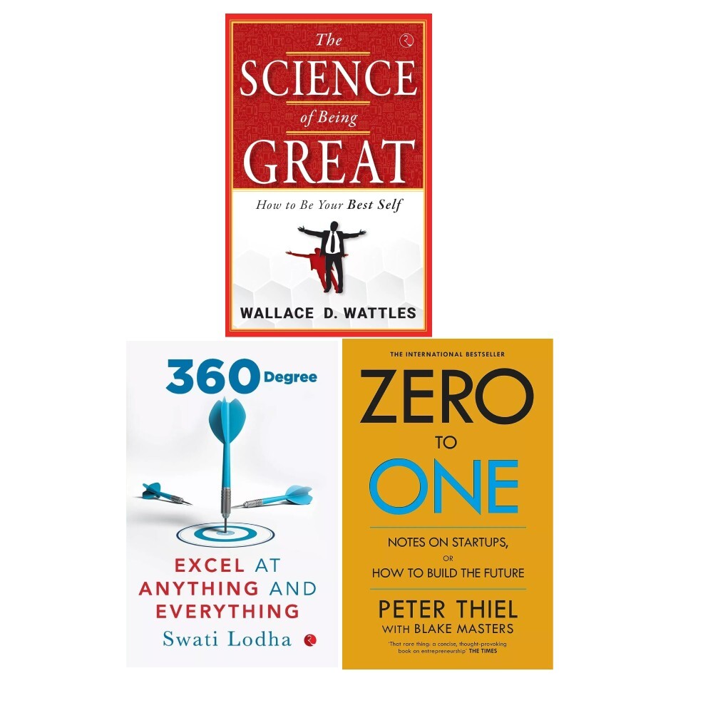 Zero to One Blake Masters, Science of Being Great,360 DEGREE Swati Lodha 3 Books - Image 3
