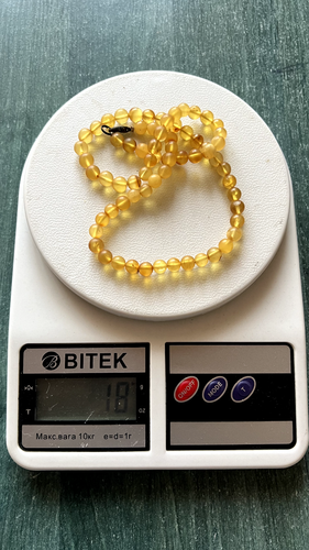 Vintage Soviet Necklace Baltic Amber Pendant Original USSR Russian 18g #7 - Picture 10 of 10