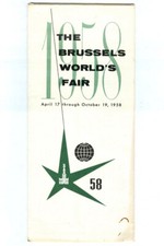 Vintage 1958 BRUSSELS WORLD S FAIR Advertising Brochure! Rare LOGEXPO Pamphlet!