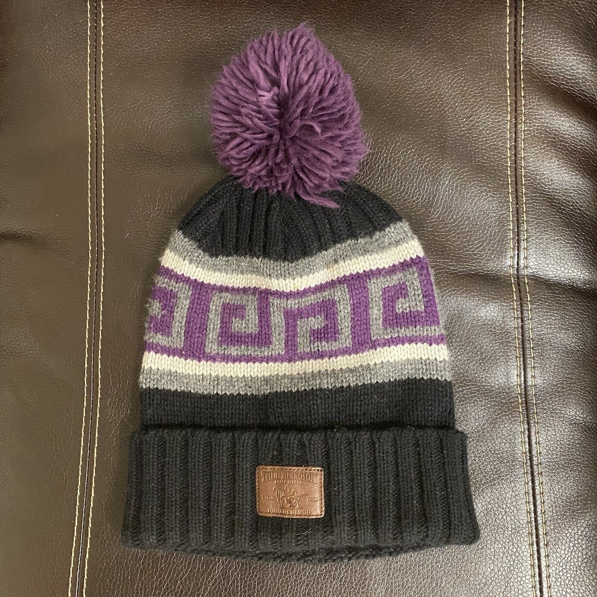Vintage True Religion men's beanie hat Knit