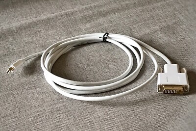Kabel Mini-Displayport auf DVI-D 24-1/2 m/vergoldet/weiß    TOP!