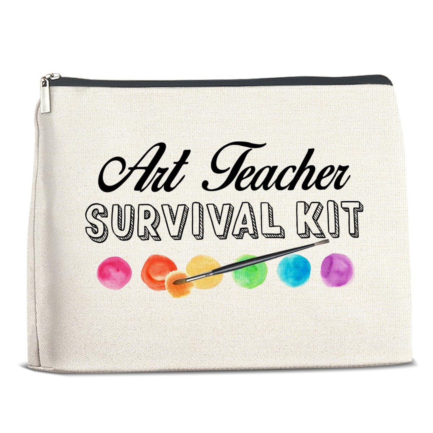Art Teacher Gifts Makeup Bag Thank You Gifts for Women Art Teacher Cosmetic B...