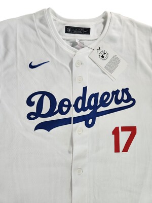 大谷翔平　LA Dodgers Authentic Home Jersey Men's Los Angeles Dodgers Shohei Ohtani Nike White Home