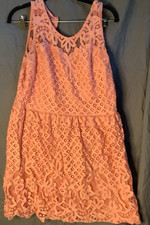 Xhilaration Size XL Lace Dress Zip up Knee length