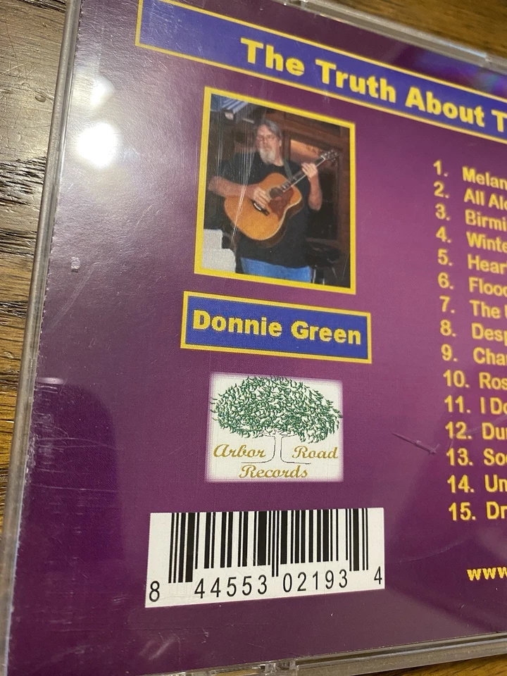 Donnie Green The Truth About Texas CD Country Folk Rare Oop Rose I Do Dumbass Foto 3 de 4