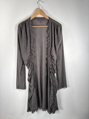 SAVE THE QUEEN Stufen Open Front Stretch Cardigan Jacke Avantgarde Lagenlook