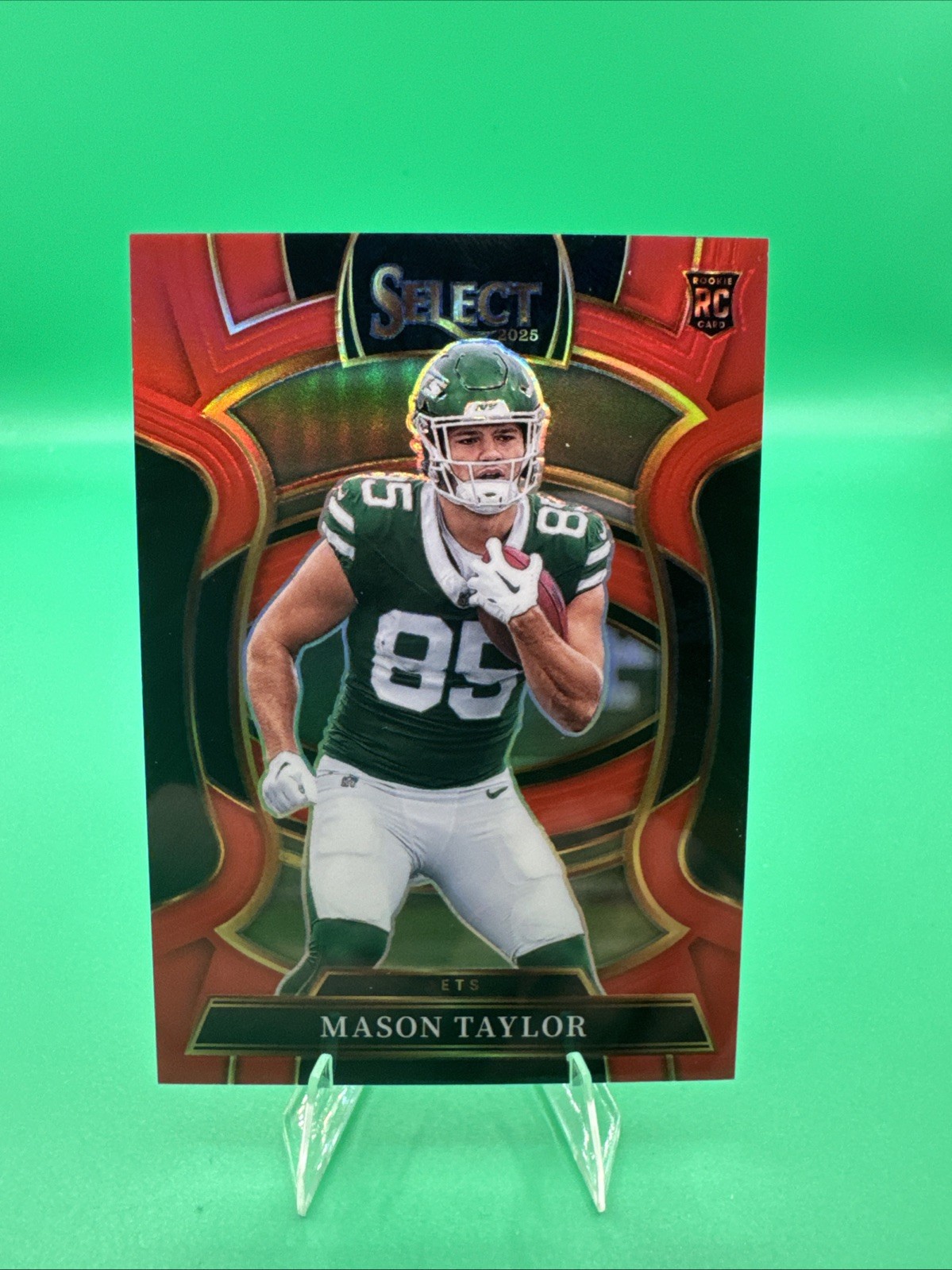 Mason Taylor RC 2025 Panini Select NFL Red /99 Concourse Base Set #76 Jets