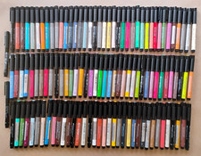 LOT OF 112 Faber Castell Pitt Artist India Ink Pens - NEW - Brush, Sketch, MORE