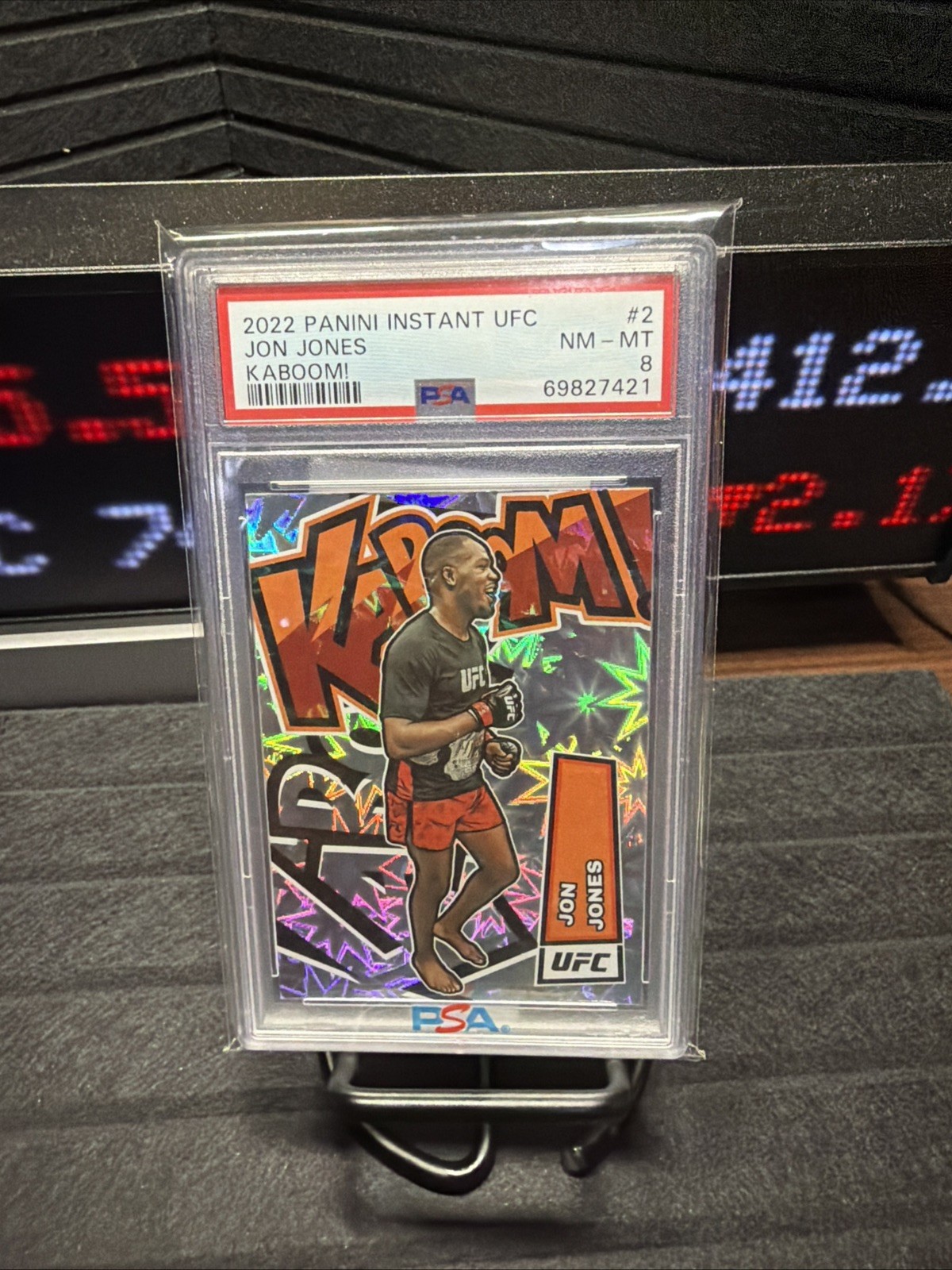 2022 PANINI INSTANT UFC KABOOM! #2 JON JONES PSA 8