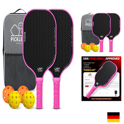 BAGAIL Pickleball Schlägerset, Pickle-Ball Schläger mit 4 Bällen, leicht   hohe