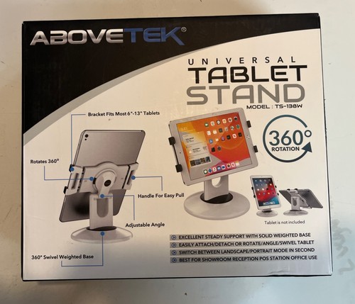 360 Rotating Tablet Stand Holder Desktop Display Adjustable For All 6" - 13" - 第 4/4 張圖片
