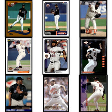 Armando Benitez (9) Baseball Card Lot Baltimore Orioles New York Mets Giants MLB