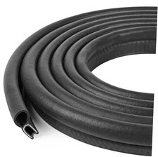 Automotive Door Weather Stripping Car Door Rubber Edge Trim Seal Strip 10Ft