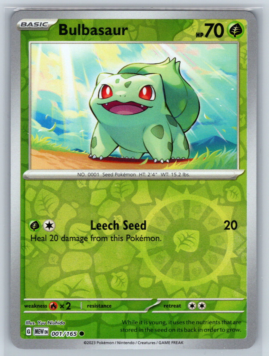 all bulbasaur pokemon cards Pokémon TCG Pokémon Bulbasaur Bulbasaur Common Reverse Holo