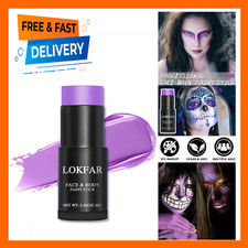 Purple Face Body Paint Stick, Waterproof Makeup for Halloween Ursula Witch