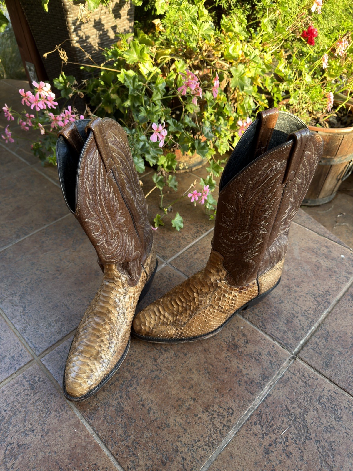 Dan Post Men's Exotic Python 9D Boots - image 9