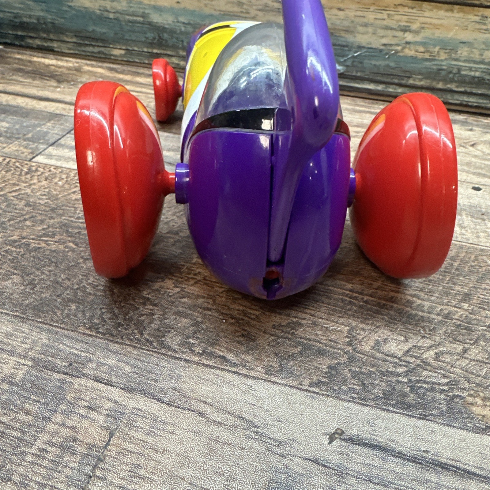 2003 Blue-Box Veggie Tales Larry the Cucumber Larry Boy Mobile Vehicle Car-Works