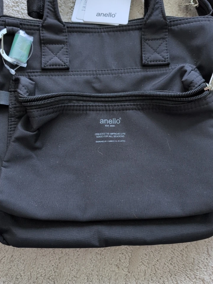 Mini Bolso de Hombro Anello Grande Ligero, Repelente al Agua, Negro Foto 2 de 4