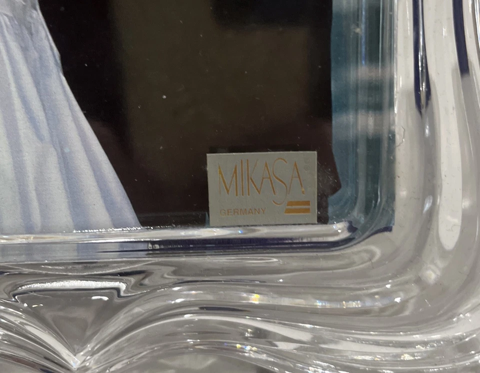 Mikasa Amore Crystal Picture Frame 5x7 Photo Wedding Anniversary Clear NIB - Image 2 of 4