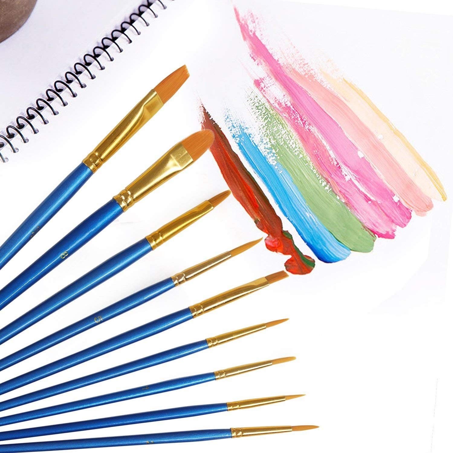 AROIC Paint Brush Set 3 Pack 30 Pcs Acrylic Paint Brushes Artist Paint Brushe...