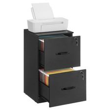 VASAGLE 2 Drawer File Cabinet, File Cabinet with Lock, Printer Stand, Office Fil