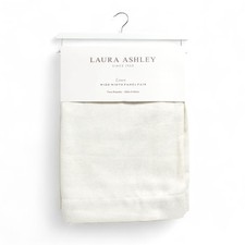 Laura Ashley Ivory Curtain Panel Set of 2 52x84 Elegant Shimmery Wide Width