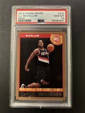 2013 Panini Hoops C.J. McCollum Gold Rookie Card #270 PSA 10 Gem Mint Hawks. rookie card picture