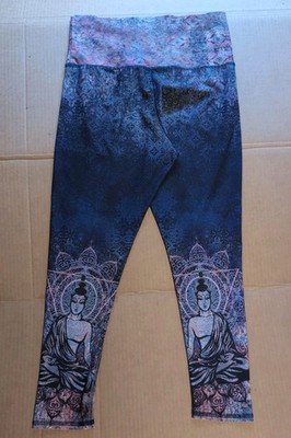 Evolution and Creation Active M Medium Multicolor Bohemian Buddha Yoga Leggings