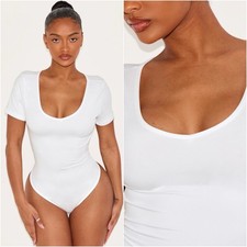NWT T Shirt Short Sleeve Bodysuit White Size M