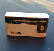 Dansette Capri Portable Radio MW/LW Grey & White with Headphone Jack Untested