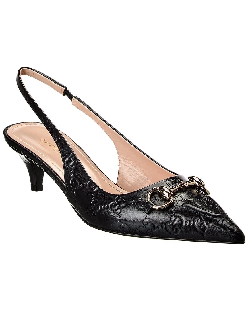 Escarpin femme Gucci Horsebit cuir à bandoulière