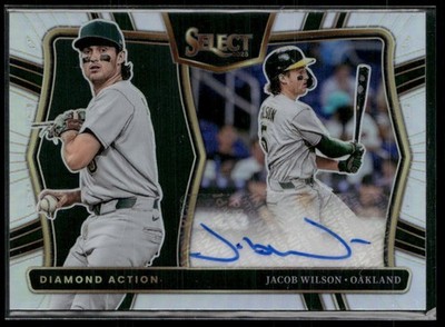 2025 Panini Select Jacob Wilson Diamond Action Signatures RC Auto Oakland A's