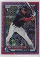 2024 Bowman Chrome Prospects Mega Box Pink Mojo Refractor Walker Jenkins 10yf